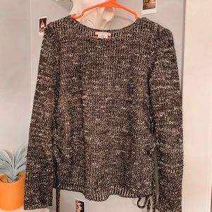 Gray and black american eagle sweater